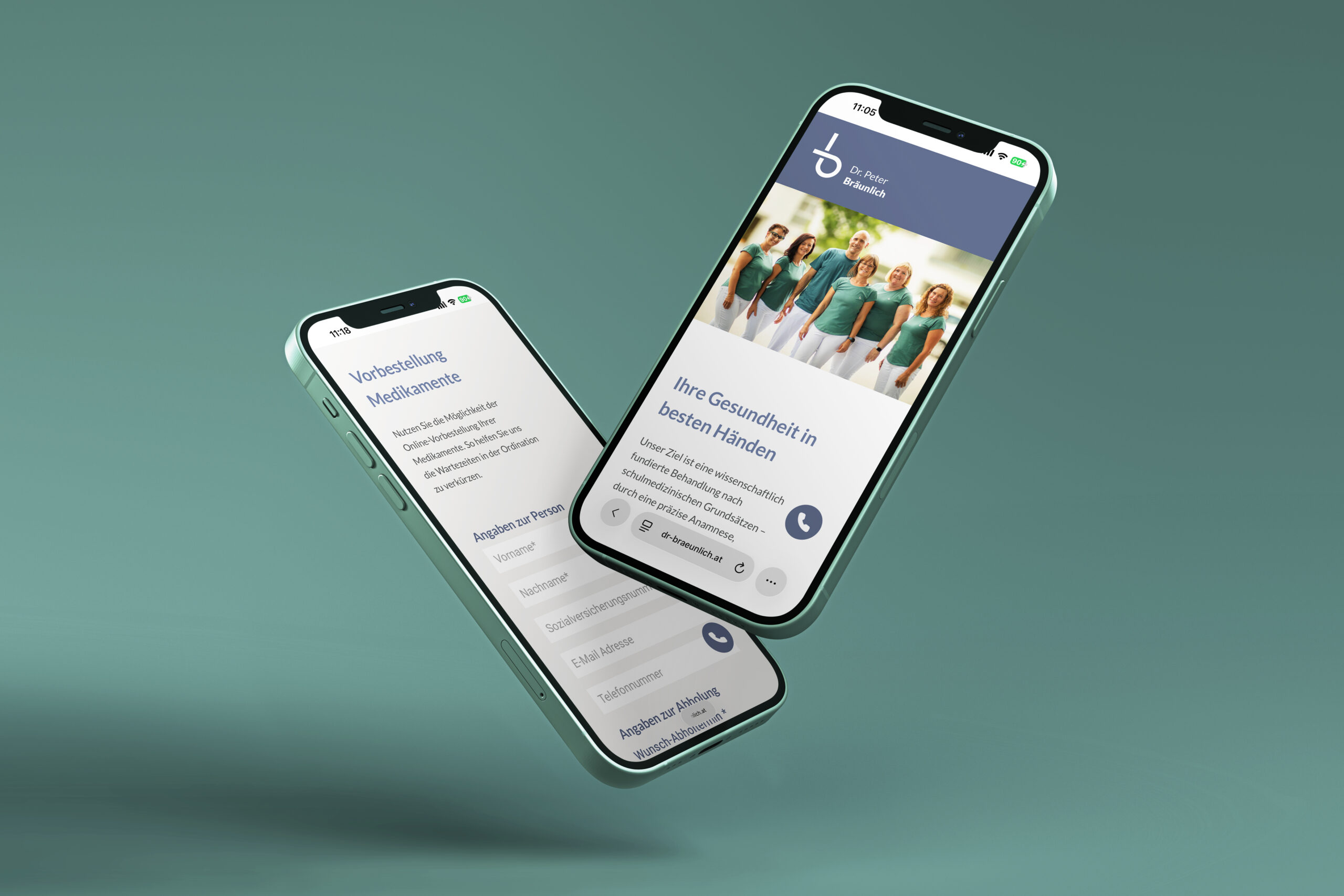 Website Dr. Peter Br&auml;unlich &copy; sterngasse.at